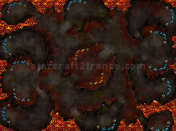 Carte StarCraft 2 : Scorched Haven - Hvre calcin