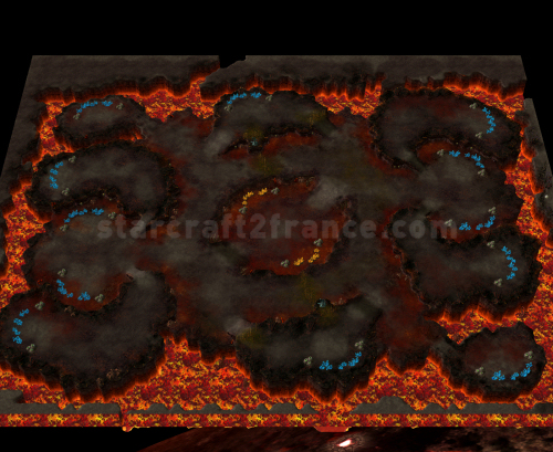 Carte StarCraft 2 : Scorched Haven - Hvre calcin