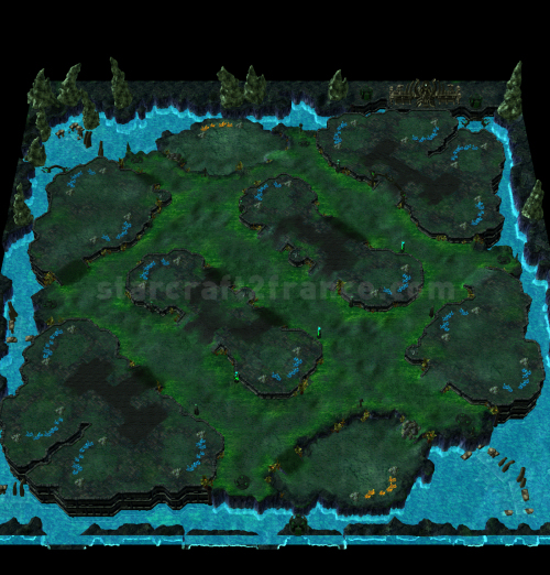 Carte StarCraft II : Twilight Fortress - Forteresse du crpuscule