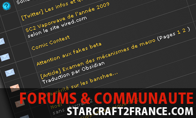Forums et communaut� francophone StarCraft 2