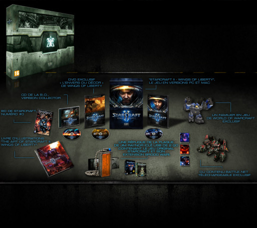 Les d�tails de l'�dition collector de StarCraft II